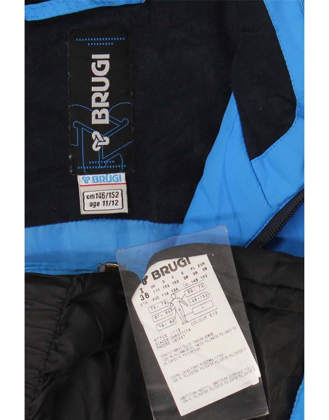 Brugi Veste de Ski Garçon 11-12 Ans Bleu Colorblock Polyamide