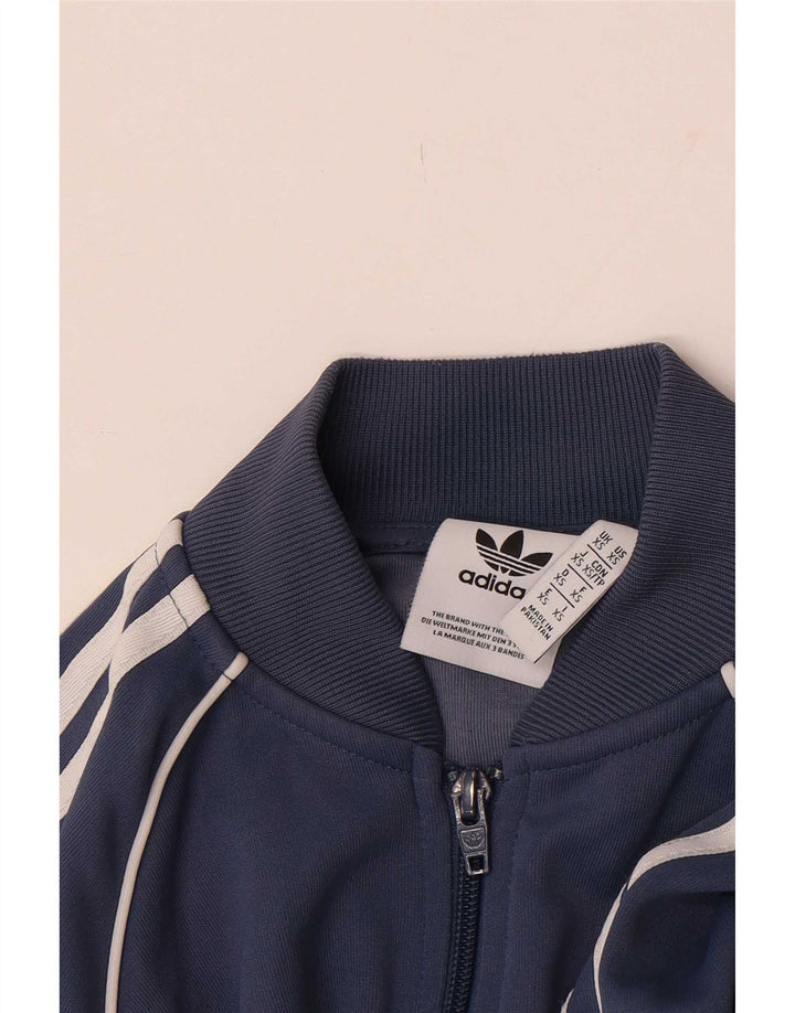 Adidas Veste de survêtement pour homme XS Bleu Polyester
