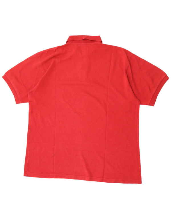 Boggi Mens Polo Shirt XL Red Cotton