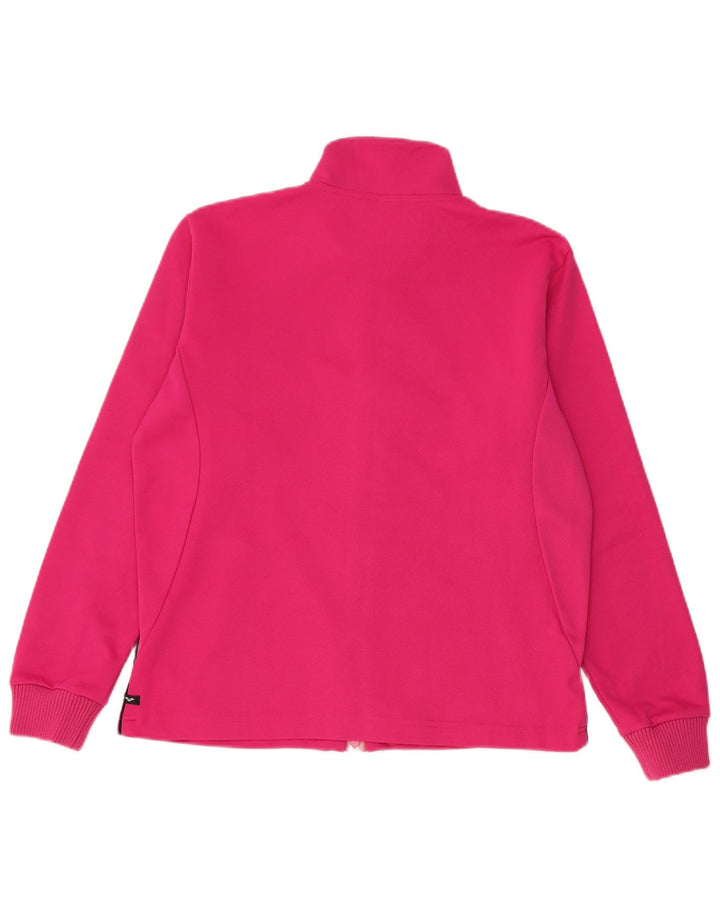 Arena Femmes Graphique Surdimensionné Survêtement Top Veste UK 6 XS Rose Polyester