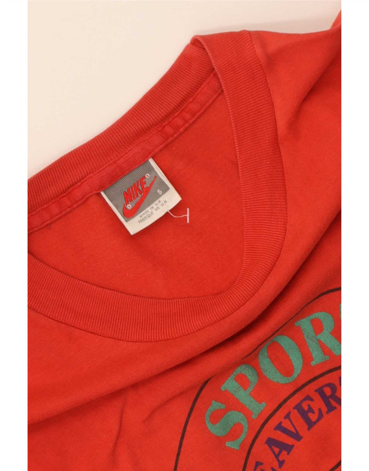 Nike T-shirt graphique pour homme en coton rouge Taille S