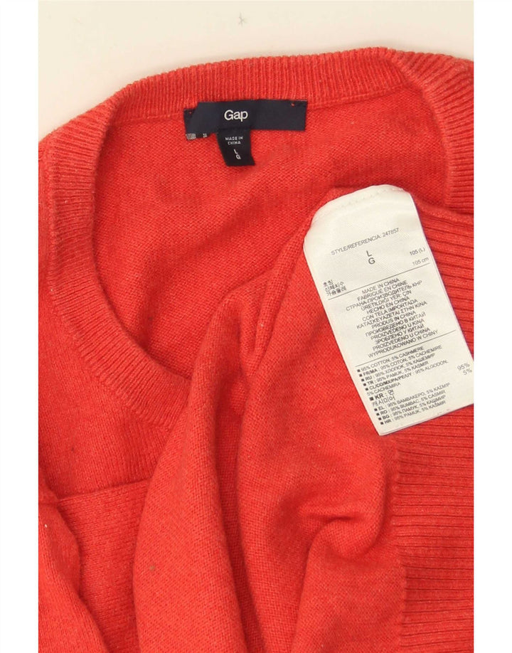 Gap Pull à col rond pour homme en coton rouge Large