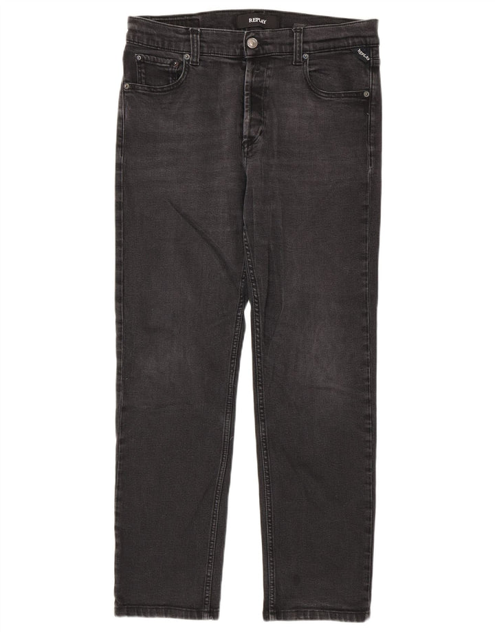 Replay Jean droit femme W32 L28 gris