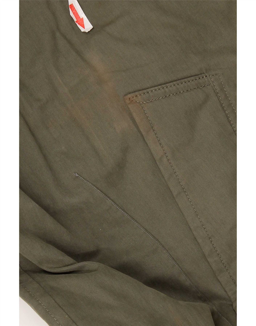 Hugo Boss Pardessus Femme EU 54 2XL Kaki Coton
