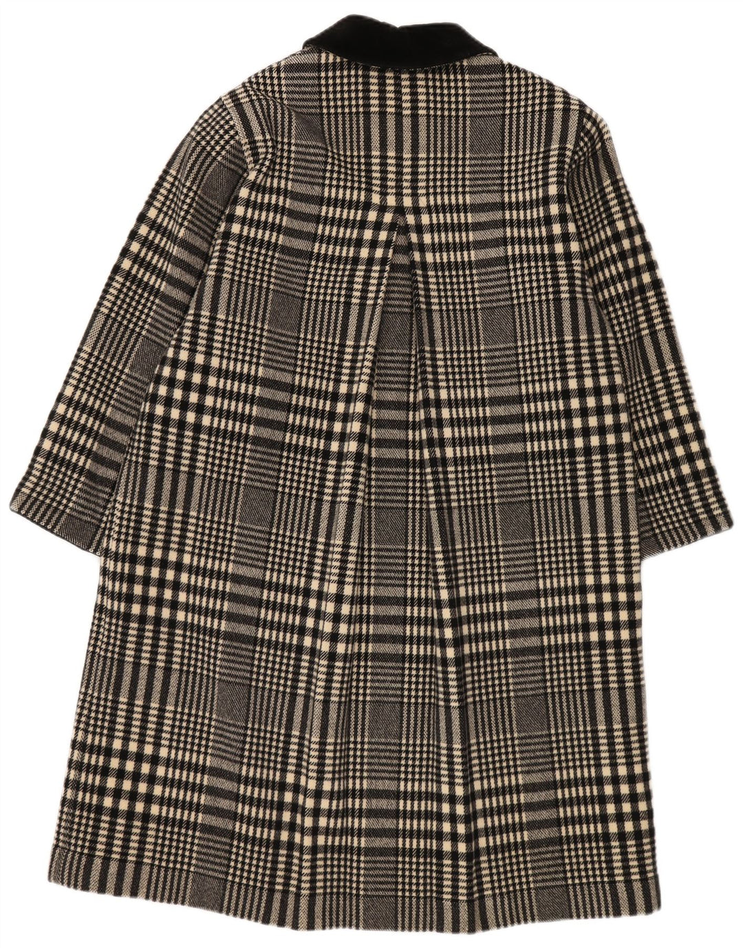 Simonetta Manteau Femme UK 14 Grand Pied-de-Poule Noir