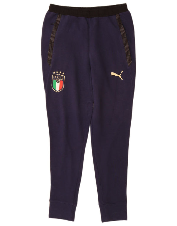 Puma Pantalon de Survêtement Italia Graphic Joggers Homme Bleu Marine Petit