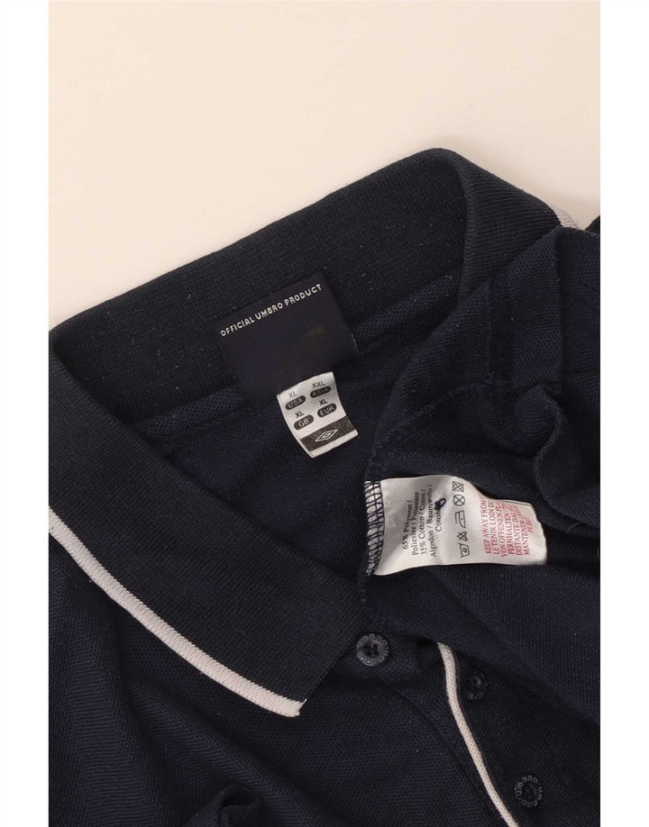 Umbro Polo Homme XL Bleu Marine Polyester