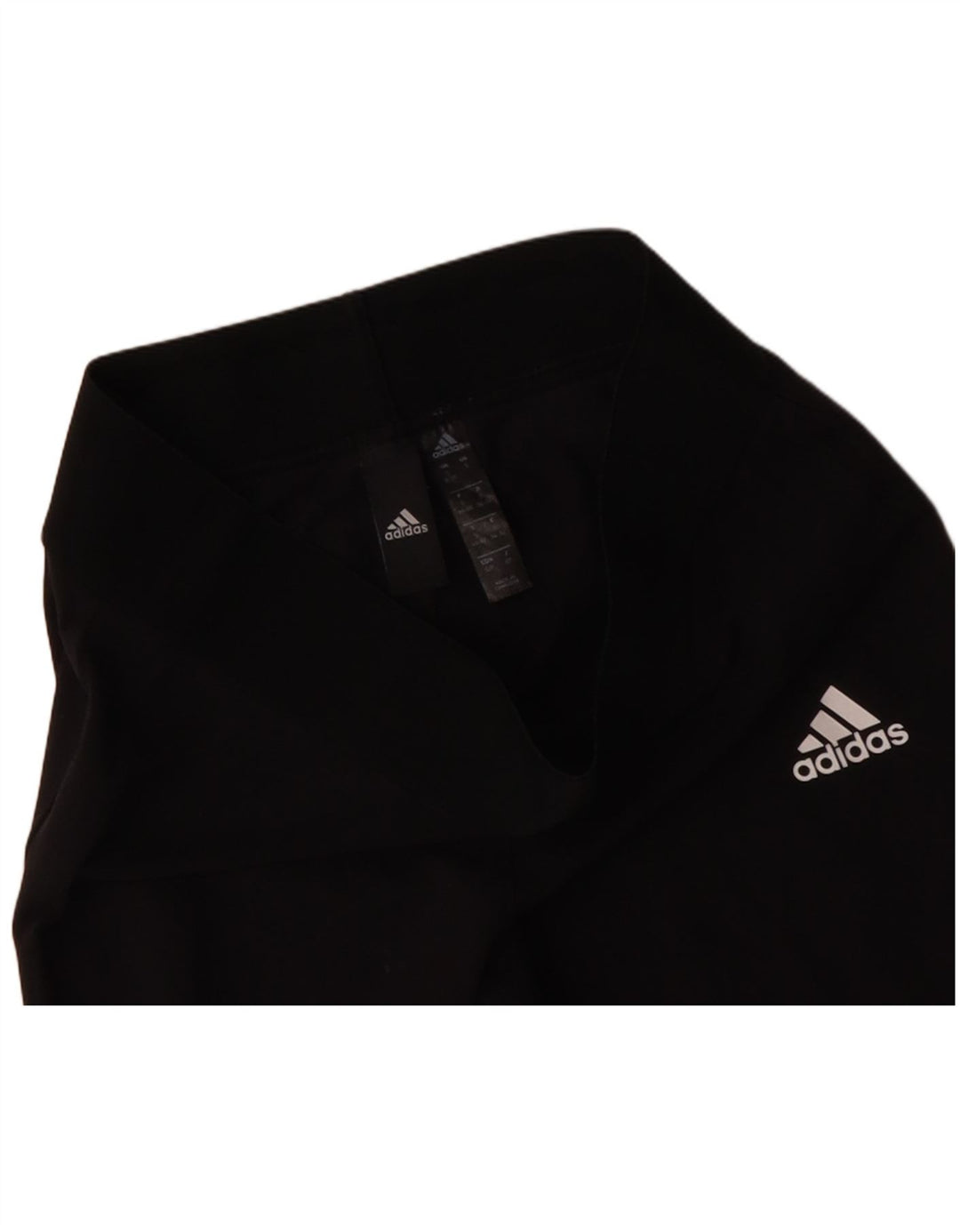 ADIDAS Leggings Femme UK 8/10 Petit Noir Coton