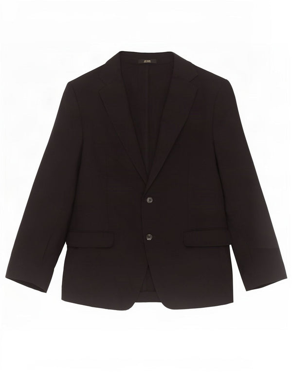 Massimo Dutti Veste blazer à 2 boutons pour homme EU 56 XL Laine noire