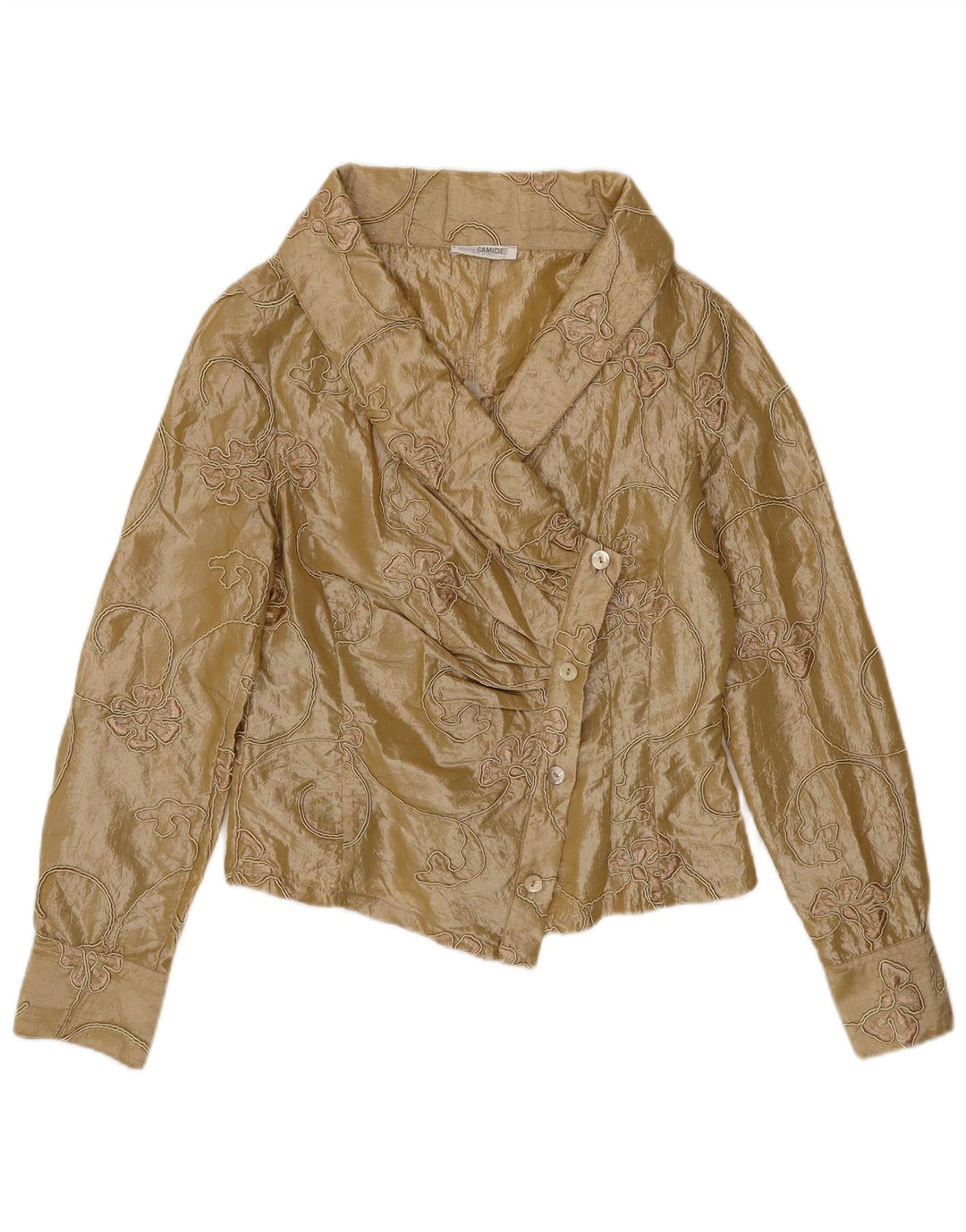 Naracamicie Chemisier court pour femme UK 12 Polyester floral beige moyen