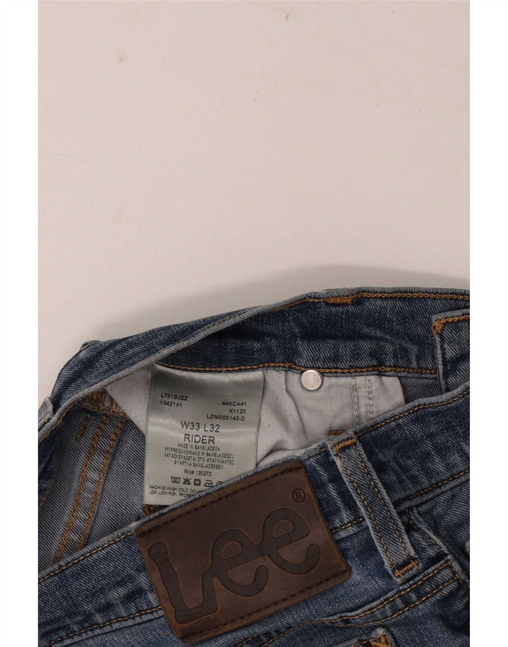 Lee Jean Slim Rider W33 L32 Homme Bleu Coton