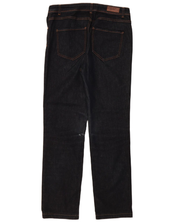 BENETTON Jean droit Femme W31 L30 Bleu Marine Coton