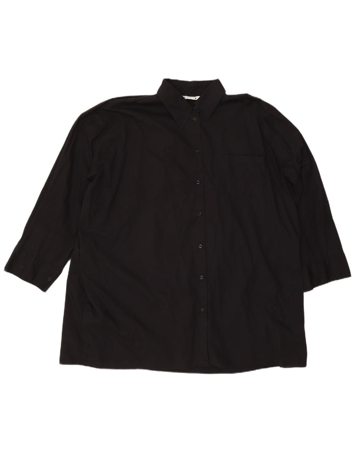 ZARA Femme Chemise Oversize UK 18 XL Noir