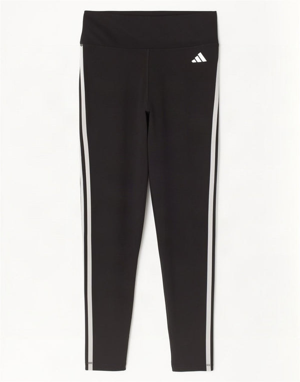 Adidas Legging court coupe ajustée pour femme UK 12/14 Noir moyen Polyester