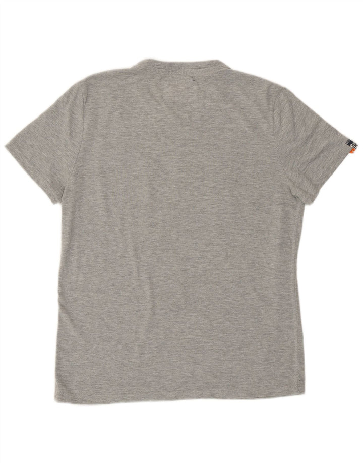 Superdry T-Shirt Graphique Homme Grand Gris Coton