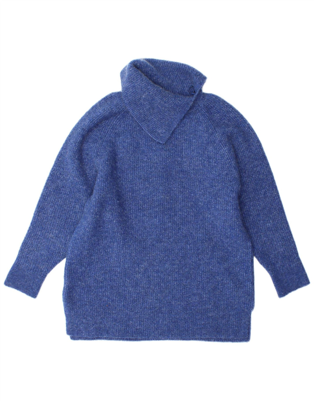 Monsoon Pull col roulé pour femme UK 10 Petit Acrylique Bleu