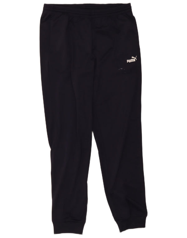 Puma Pantalon de survêtement pour homme en polyester bleu marine Taille L