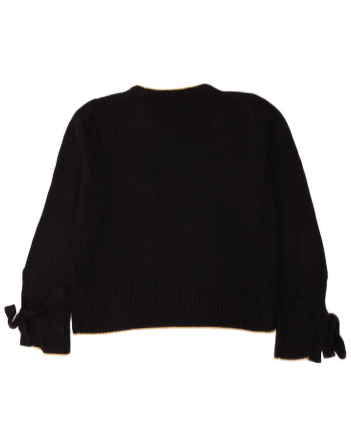 Marks & Spencer Pull à col rond pour femme UK 14 Bleu marine moyen