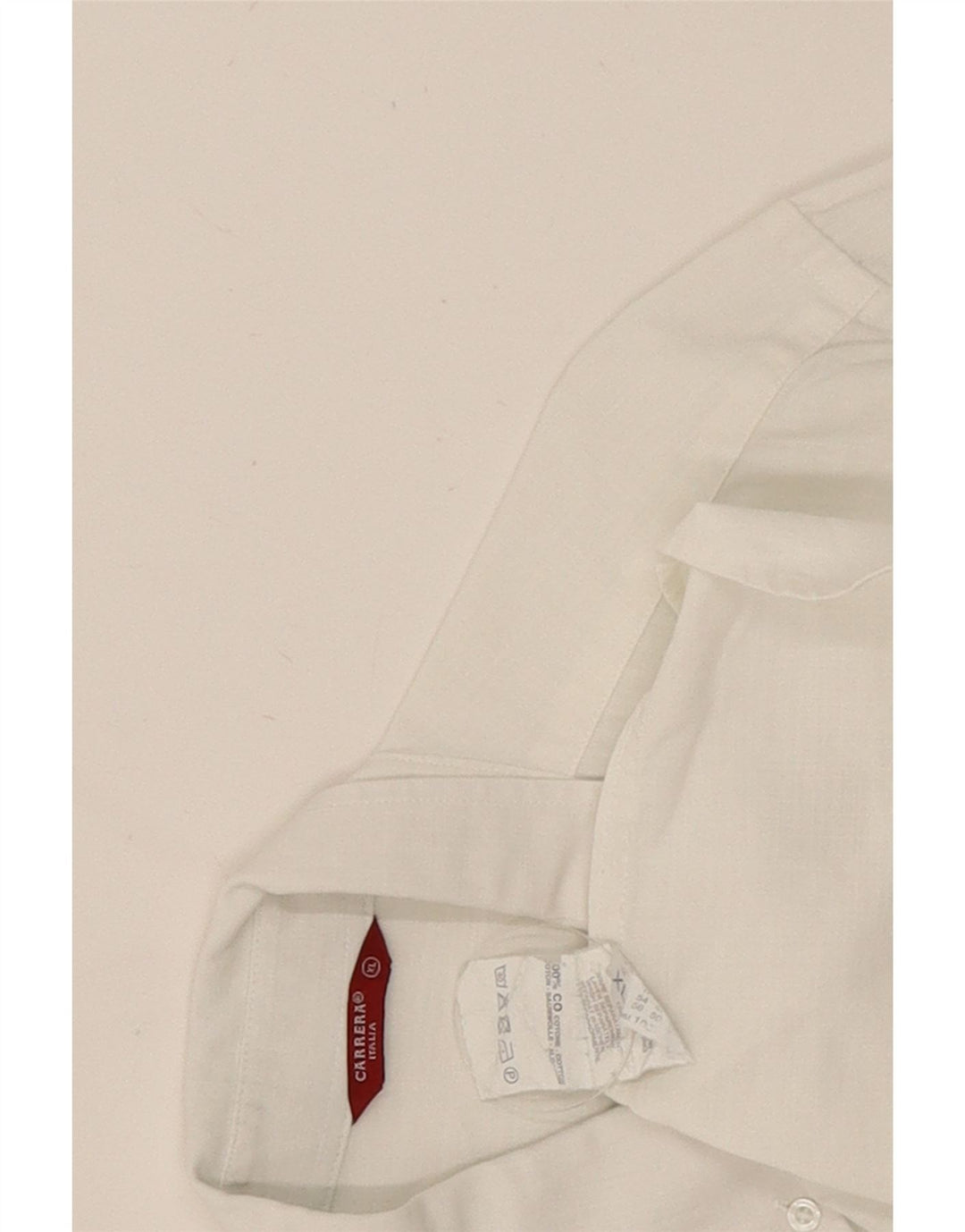 Carrera Chemise à manches courtes XL en coton blanc pour homme