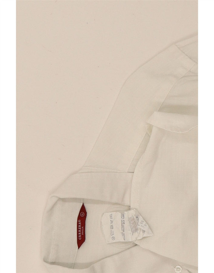 Carrera Chemise à manches courtes XL en coton blanc pour homme