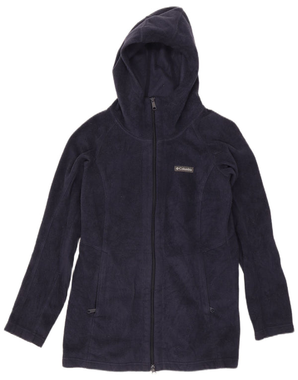Columbia Veste polaire à capuche pour femme UK 14 Medium Bleu marine Polyester