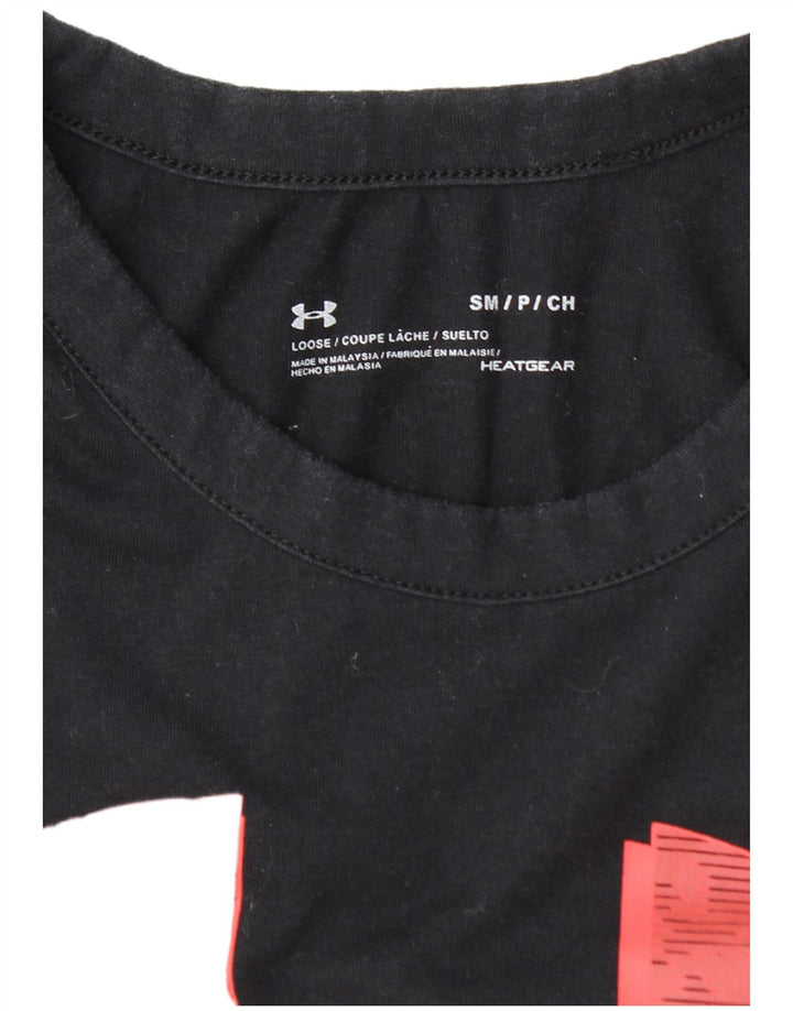 Under Armour Haut graphique à manches longues pour femme UK 10 Small Bleu marine
