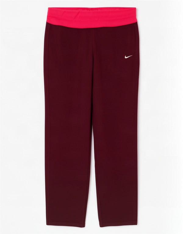 Pantalon de survêtement Nike pour fille 13-14 ans XL en coton color block bordeaux