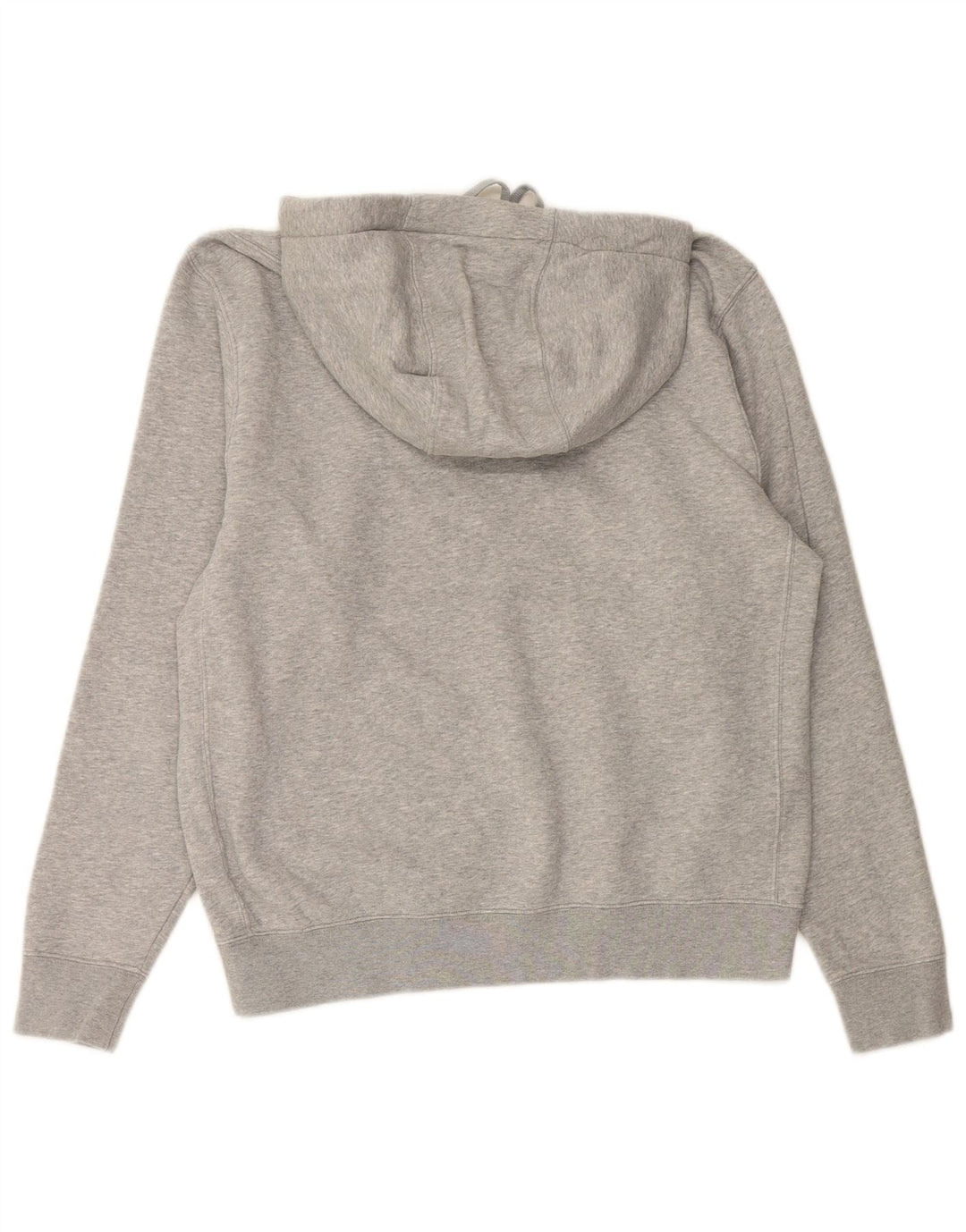 NIKE Mens Graphic Hoodie Jumper Medium Grey Cotton