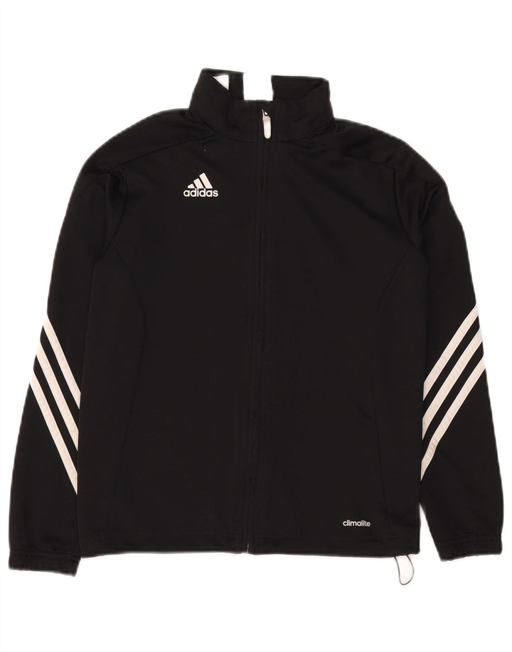Veste de survêtement Adidas Fille 9-10 ans Noir Polyester
