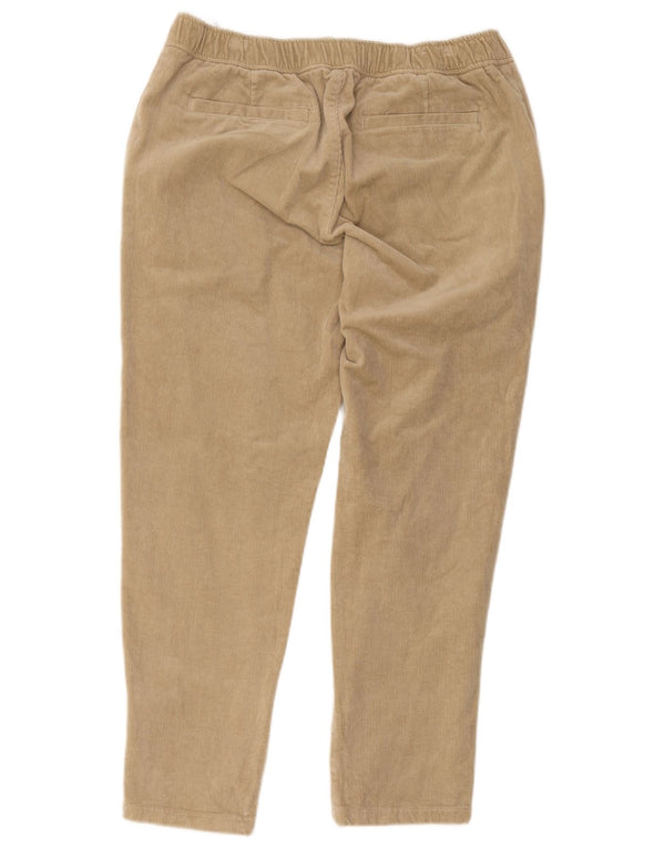 Zara Pantalon fuselé en velours côtelé pour femme XL W30 L25 Coton beige