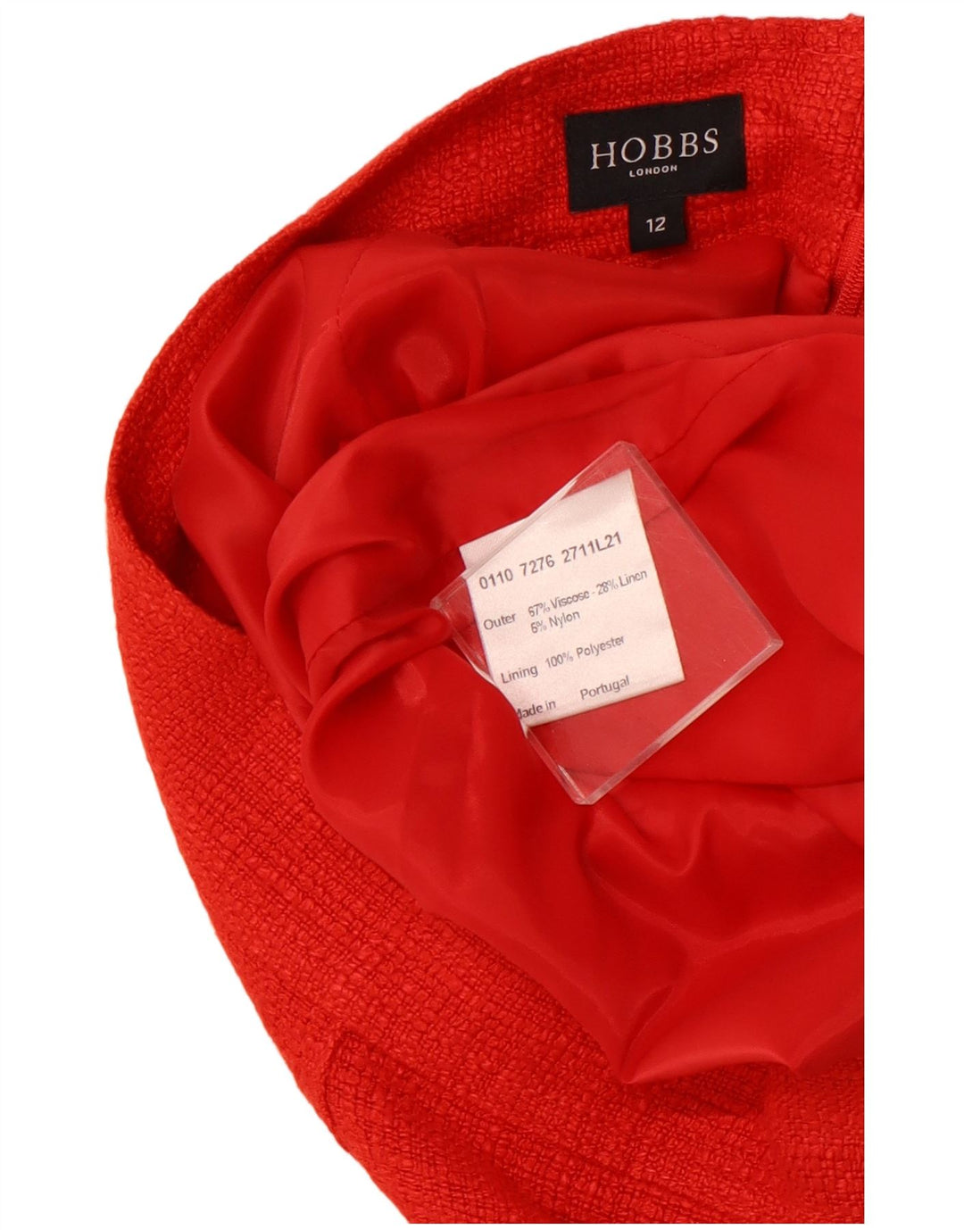 HOBBS Jupe crayon pour femme UK 12 Medium W30 Rouge Viscose