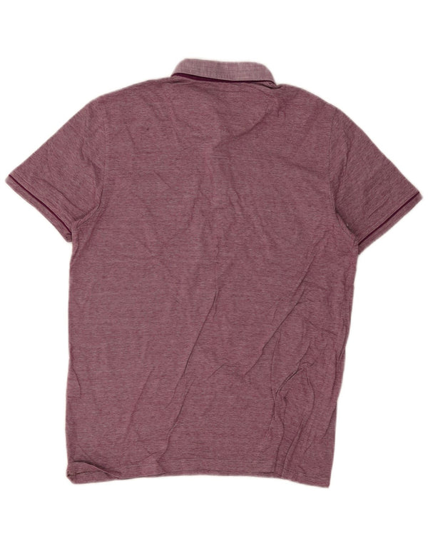 Ted Baker Polo homme taille 4 grand coton à fines rayures violet