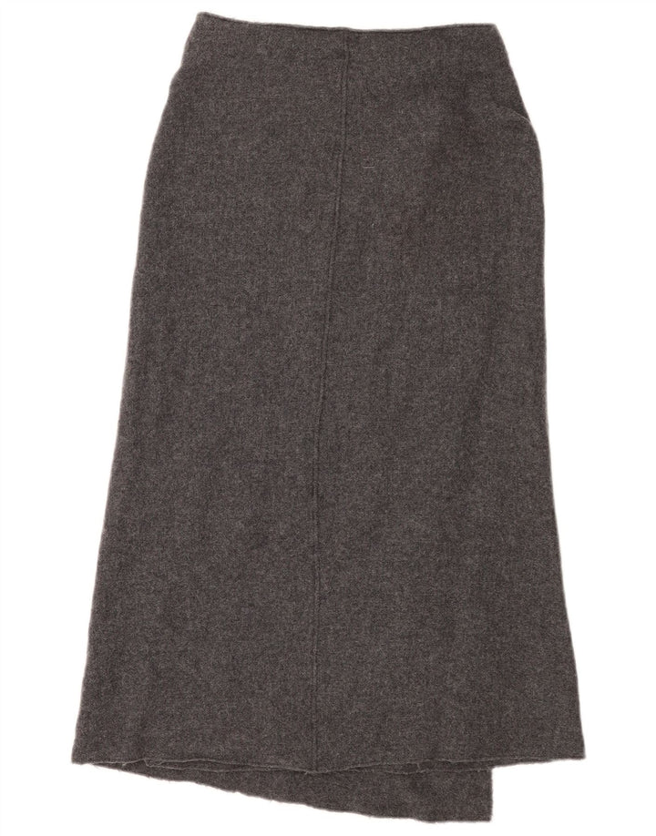 Massimo Dutti Jupe portefeuille en tricot pour femme XS W25 Gris laine