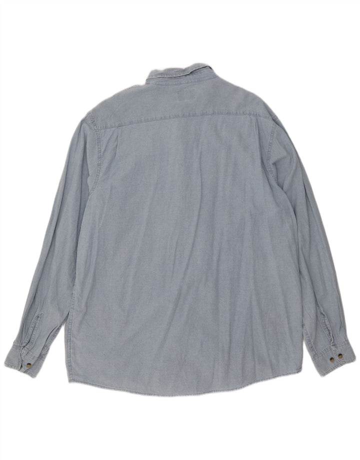 Wrangler Chemise Haute Homme XL Bleu Coton