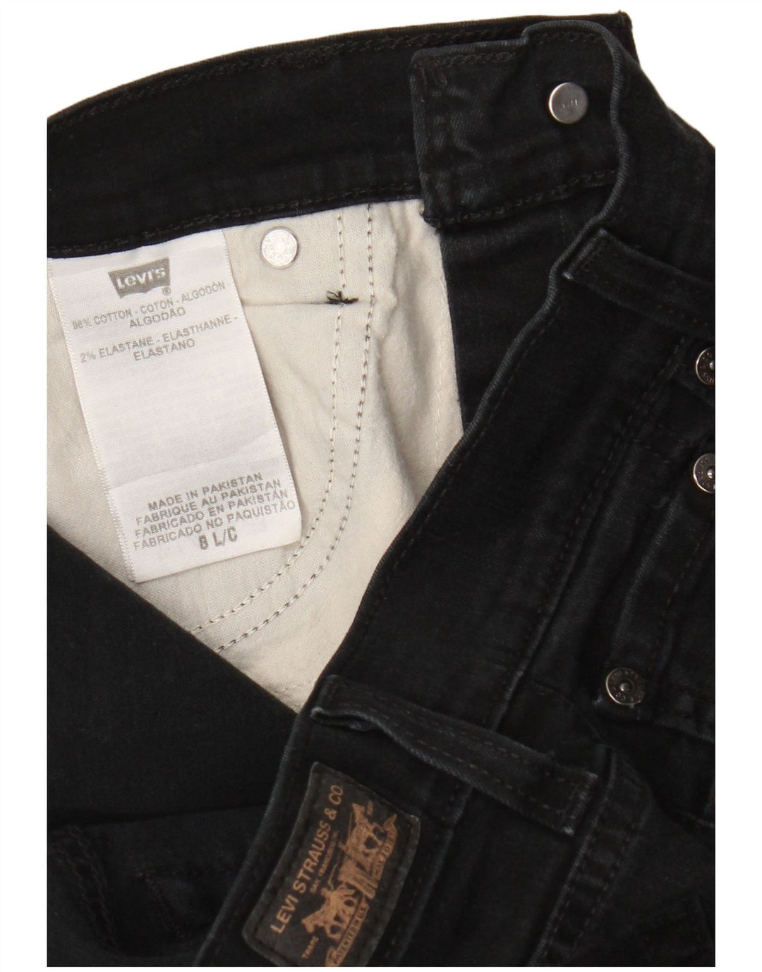 Levi's Jean Bootcut 512 Femme Noir US 8 Moyen W28 L33