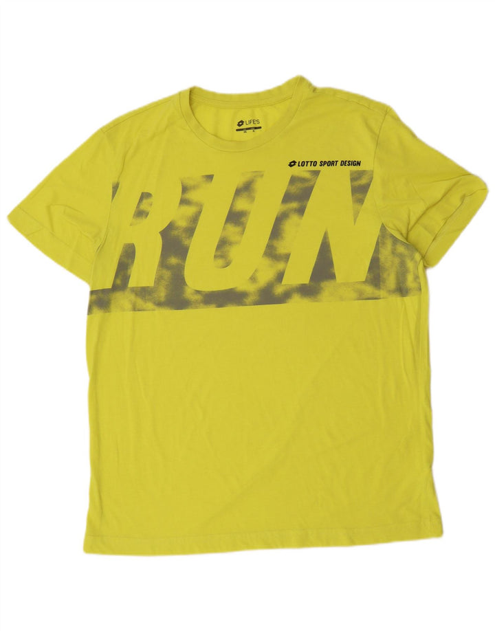 LOTTO T-Shirt Graphique Life's Homme XL Jaune Coton