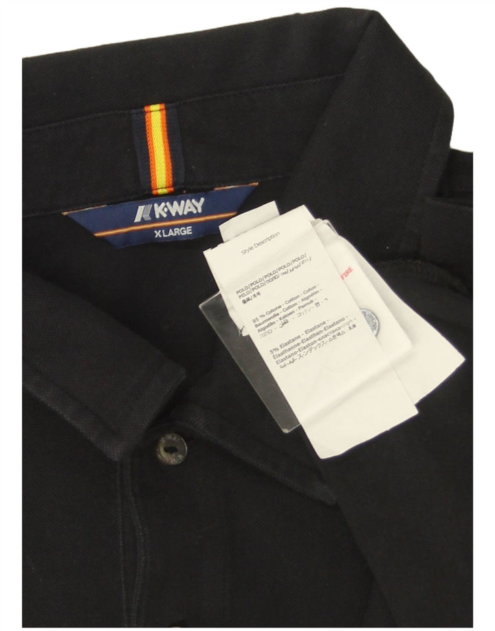 K-WAY Polo Homme XL Noir Coton