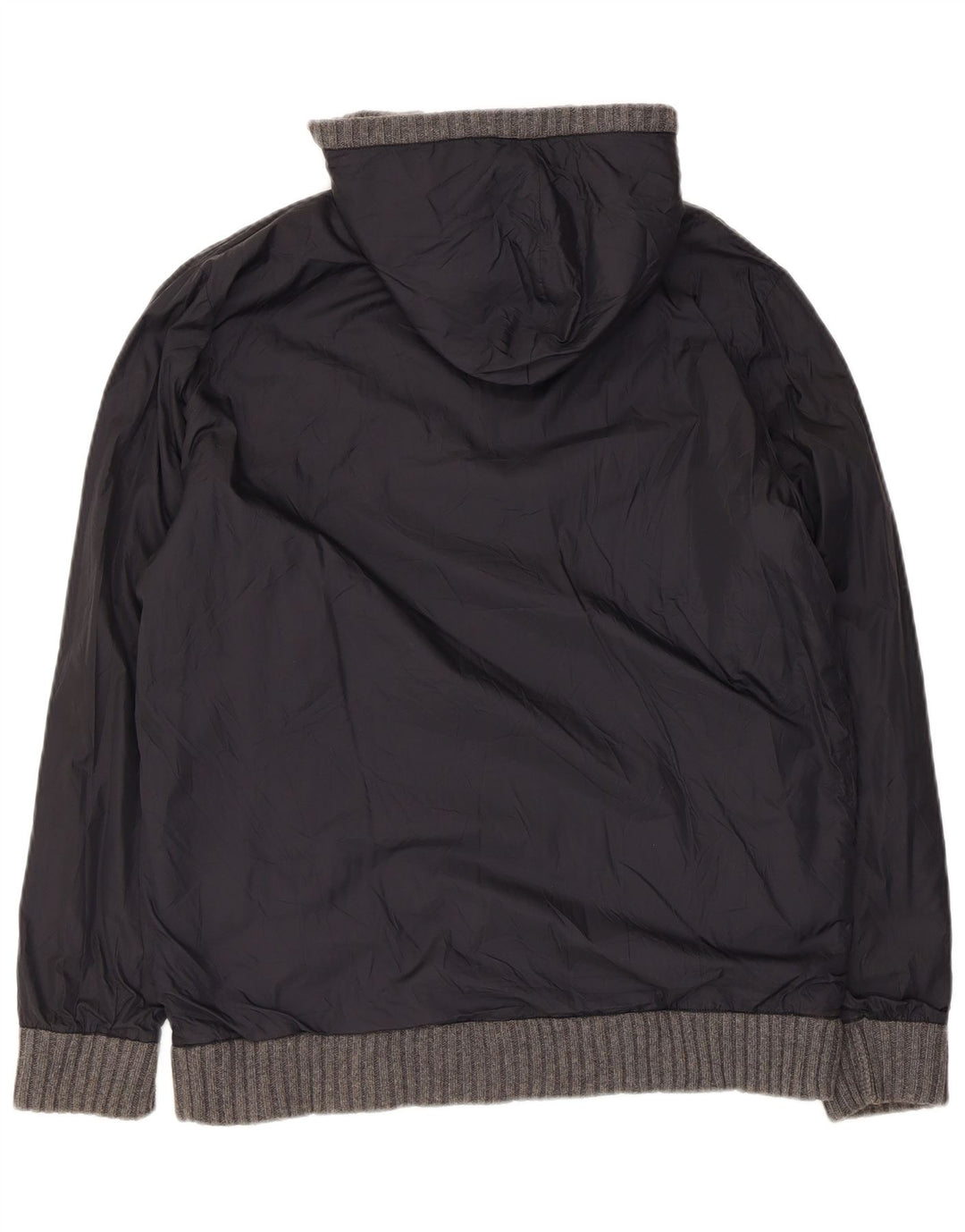 Massimo Dutti Veste réversible en tricot à capuche pour homme UK 42 XL Gris