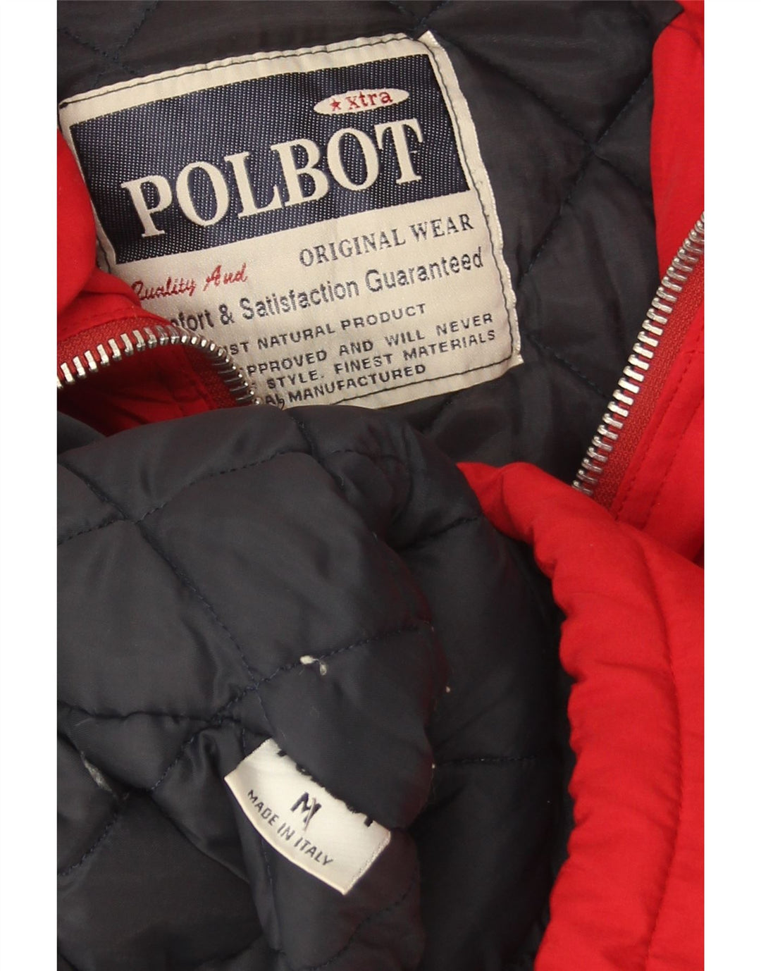 Polbot Veste matelassée coupe ample pour homme UK 38 Rouge moyen Polyester