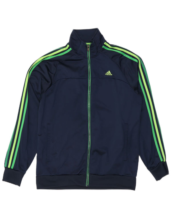 Adidas Climalite Survêtement Top Veste UK 42/44 Grand Bleu Marine