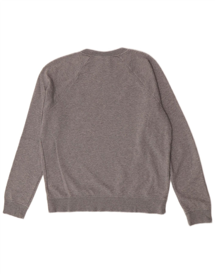 Nike Sweat-shirt surdimensionné pour femme UK 10 Petit coton moucheté gris