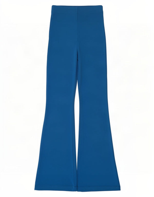 Zara Pantalon de survêtement évasé pour femme UK 8 Small Bleu