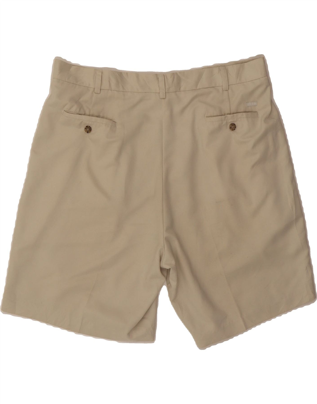 IZOD Mens Pegged Chino Shorts W38 XL Beige Polyester Vintage Izod and Second-Hand Izod from Messina Hembry 
