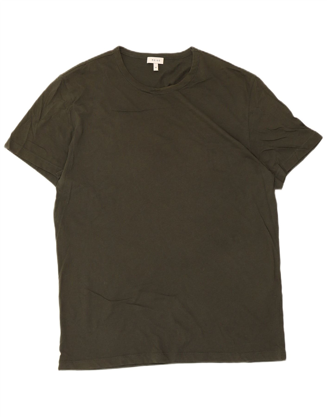 Reiss T-Shirt Top Kaki Moyen Coton Homme