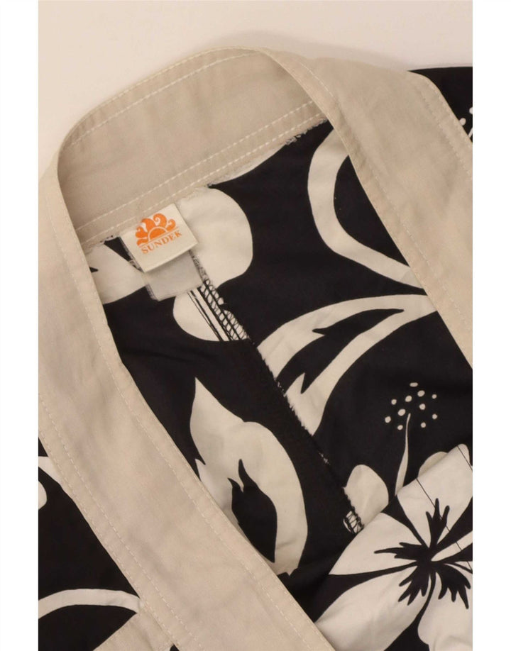 Sundek Short de bain homme moyen noir fleuri