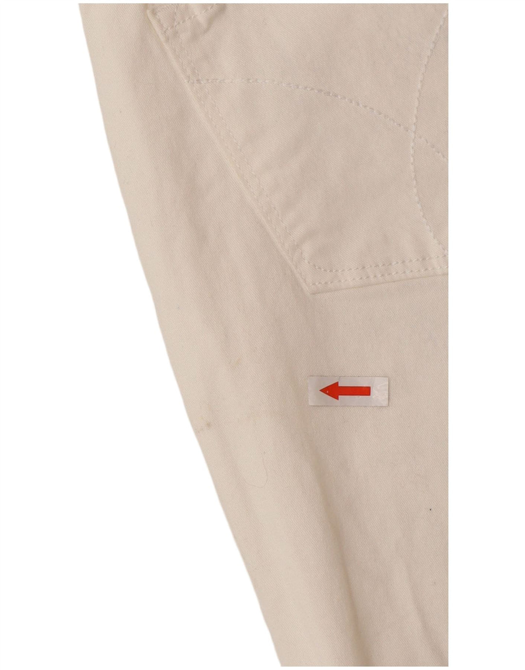 Calvin Klein Jean droit pour femme US 10 Medium W30 L26 Coton blanc