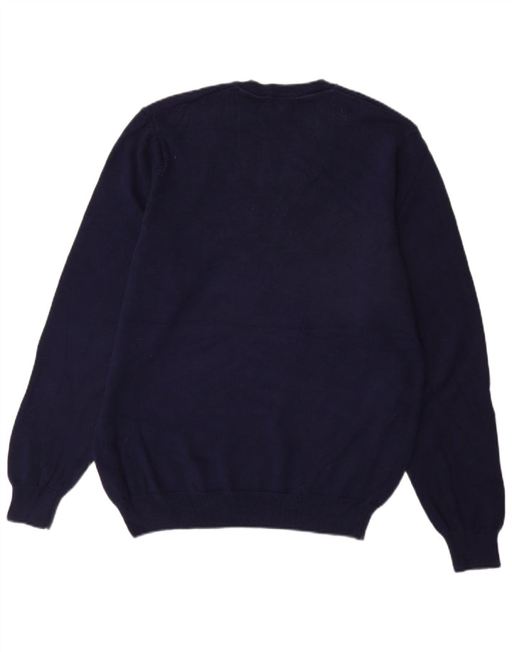 Marks & Spencer Pull Regular Fit Col V Homme Bleu Marine Moyen