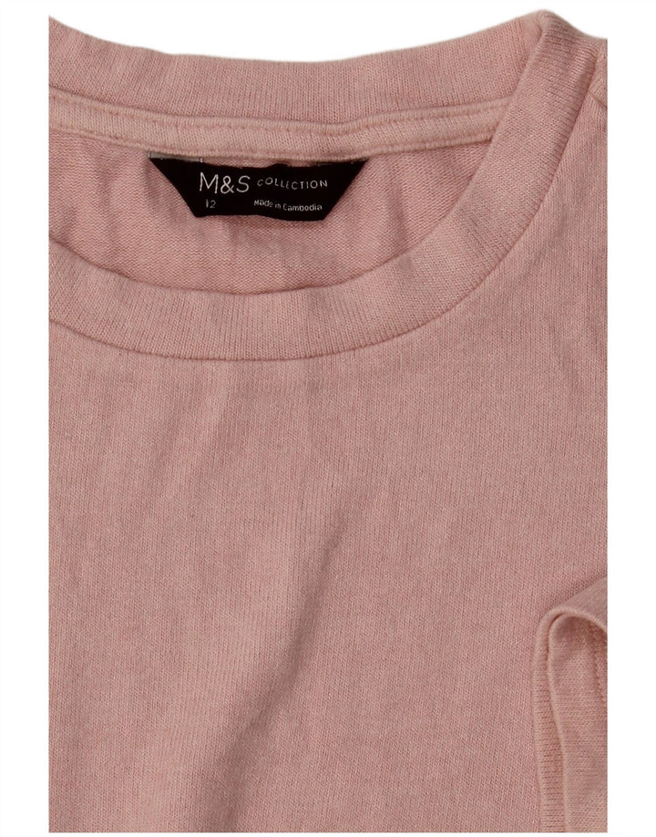 Marks & Spencer T-Shirt Femme UK 12 Rose Moyen