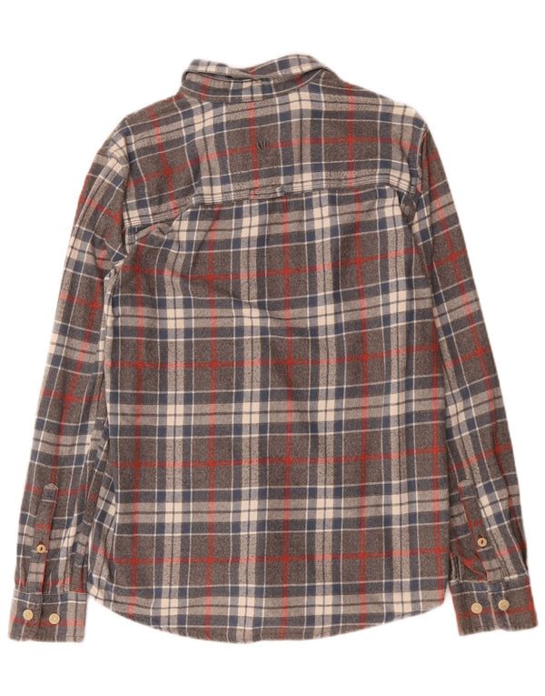 Chemise en flanelle pour hommes Fat Face Petit coton à carreaux gris