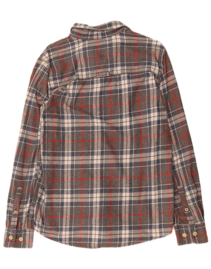 Chemise en flanelle pour hommes Fat Face Petit coton à carreaux gris
